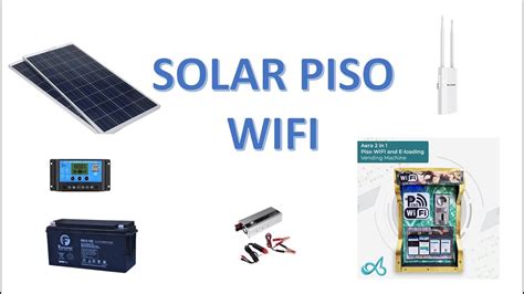 HOW TO MAKE SOLAR PISO WIFI .
